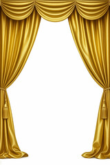 gold theater curtain