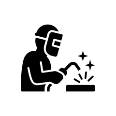 Welder Construction Work Icon