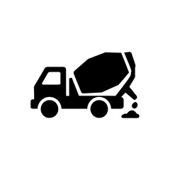 Concrete Mixer Truck Icon