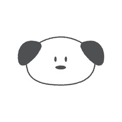 干支の手描き風アイコン【戌 犬】