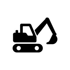 Excavator Machine Tool Icon