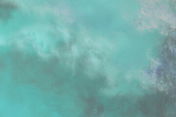 Abstract Brush Stroke Painting with Shades of Blue, Purple, and Green