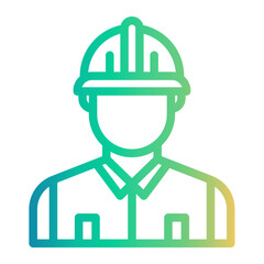 worker Line Gradient Icon