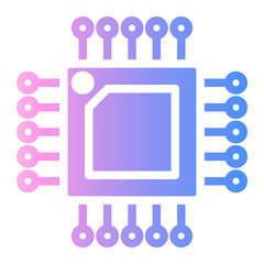 Fototapeta premium chip Gradient icon