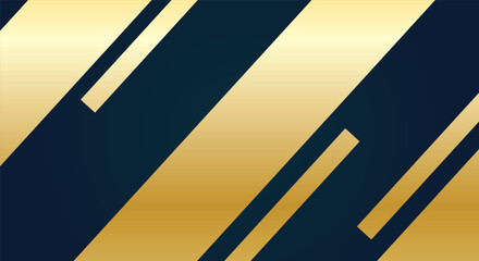 Abstract gold geometric lines on black background