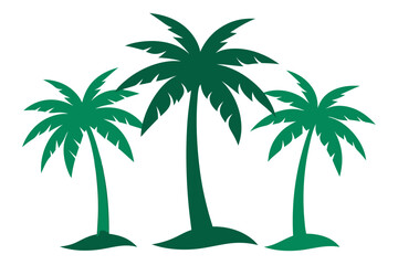Naklejka premium palm tree vector illustration