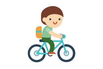 boy riding a bike