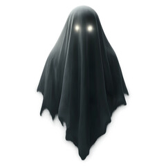 Naklejka premium Floating Haunted Ghost PNG – Transparent Spooky Spirit Design