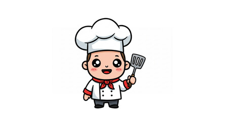 vector illustration of a cartoon chef