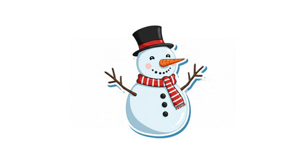 snowman with red hat