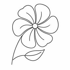 vector drawing of a flower