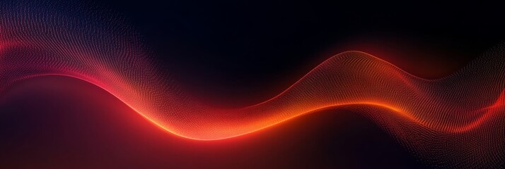Dynamic Abstract Digital Flow with Radiant Light Waves for Contemporary Graphic Design and Decor