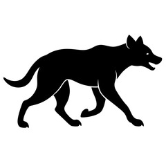 wolf black silhouette