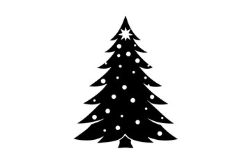 christmas tree vector illustration