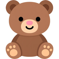 Cute Brown Bear Illustration