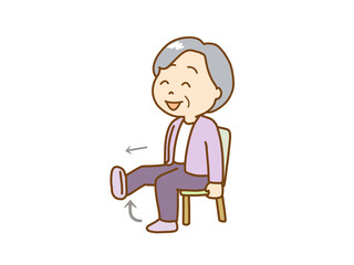 高齢者ロコモ予防　筋肉トレーニングをする