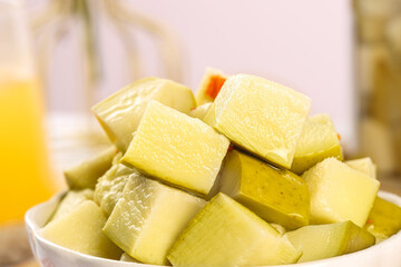 Pickled Mango Chunks Guangxi Style - Sweet Sour Refreshing Traditional Chinese Preserved Fruit Snack