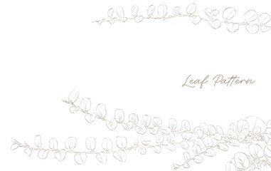 Minimal feminine botanical floral branch in silhouette style. Floral branch and minimalist flowers for logo or tattoo.