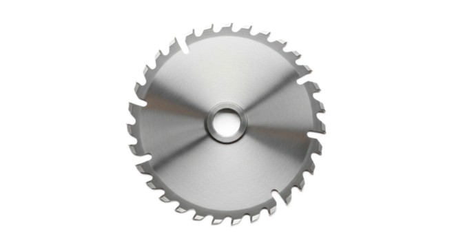 Circular saw blade isolated