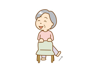 高齢者ロコモ予防　筋肉トレーニングをする