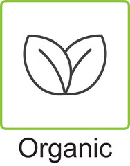 Plant organic icon design, Organic and natural icon on white background