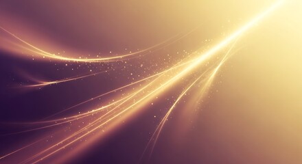 Golden Light Trails - A Dynamic Abstract Background.