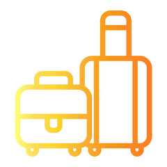luggage Line Gradient Icon