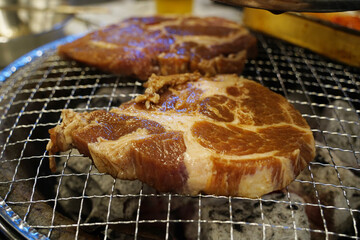 Korean Charcoal Grilled Meat, Traditional Cuisine