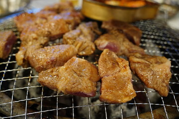 Korean Charcoal Grilled Meat, Traditional Cuisine