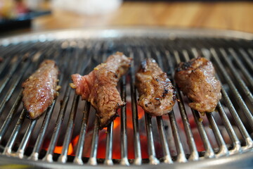 Korean Charcoal Grilled Meat, Traditional Cuisine
