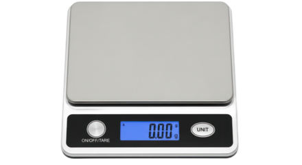 Digital kitchen scale transparent background