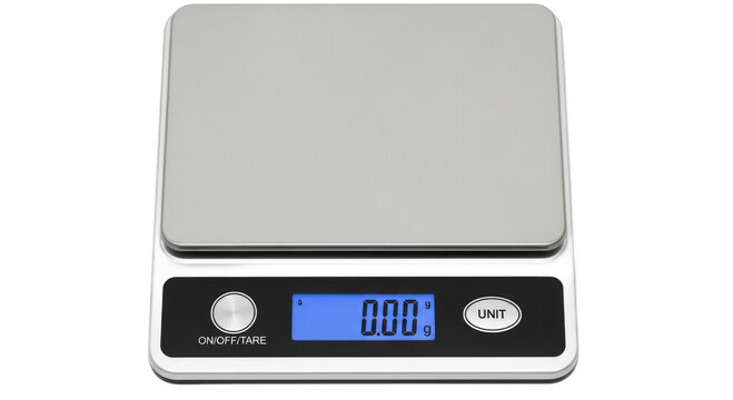 Digital kitchen scale transparent background