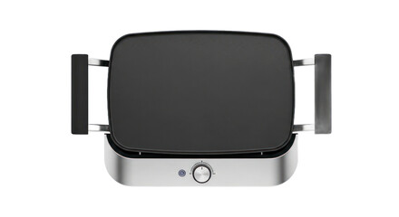 Electric griddle ready for cooking
