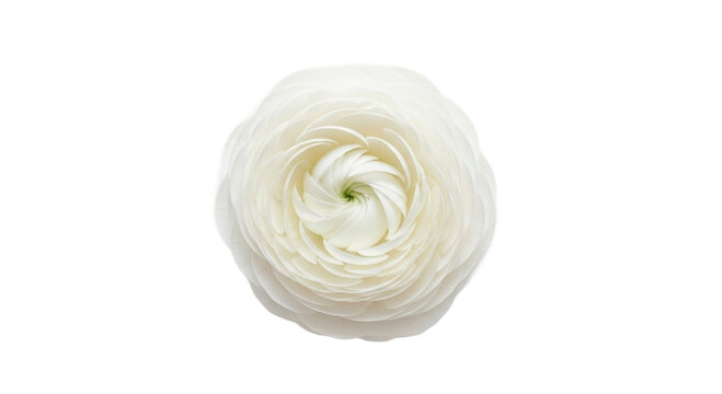 Elegant white ranunculus flower