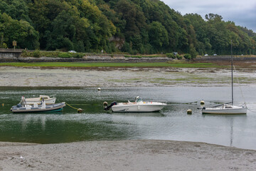 Obraz premium Seaside landscape in Armor Coast, Brittany in France