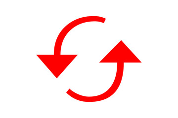 Red arrow for business graph
