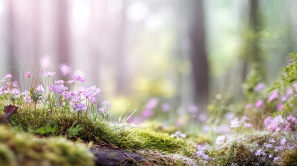 spring flowers in the grass