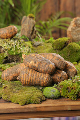 Wild Alpine Potatoes from Tianma Zhaotong Region Fresh from Digging in Xiaocaoba Mountain Area