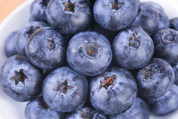 Fresh Blueberries in Bowl - Yunnan Alpine King Fruit Display Close-up