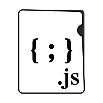 JSファイル形式 コードファイル モノクロ〜JS file format code file monochrome〜