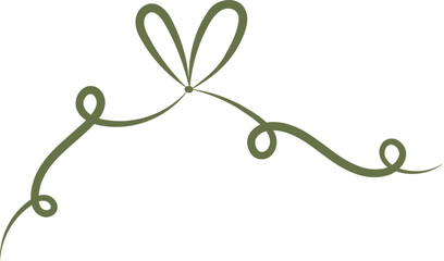 Elegant Ribbon Swirl with Bow