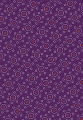 Luxury Purple Indian Bandhani Floral Pattern Background