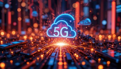 "Modern Mobile Tech World: A Digital Background Featuring Smartphones, 5G Speed, Cloud Computing, and Intelligent Connectivity in Today’s Smart Era"
