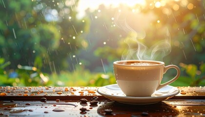 Rainy Day Coffee: A Warm Cup on a Wet Morning