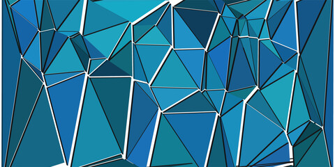 Randomly scattered triangles of different sizes, colors and transparency. Abstract geometric background