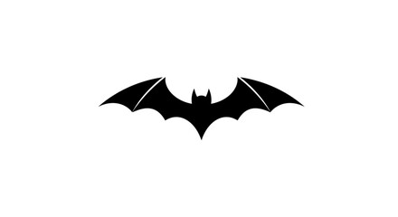 Fototapeta premium Sleek bat silhouette illustration in vector format, perfect for various design projects