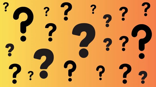 Animated Question Marks Pop Up &mdash; Confusion, Curiosity, Inquiry, Uncertainty, Problem-Solving symbol icons kinetic