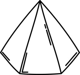 Geometric Pyramid Doodle