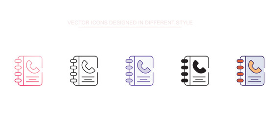 Contacts icon design with white background stock illustration