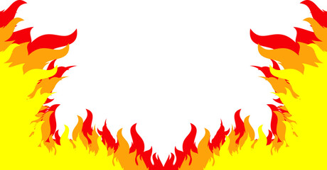 Burning Corner Border Fire